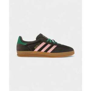 Rövid szárú edzőcipők adidas Gazelle Indoor Dark Brown Glow Pink (W) kép