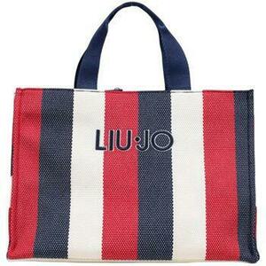 Bevásárló szatyrok / Bevásárló táskák Liu Jo L TOTE STRIPED CANVAS 2A6026 T2176 kép