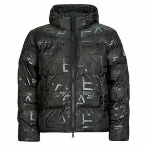 Steppelt kabátok Emporio Armani EA7 MOUNTAIN M POLY DOWN HOODED JACKET LOGO REPEAT - MOUNTAIN M POLY kép