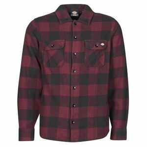 Hosszú ujjú ingek Dickies NEW SACRAMENTO SHIRT MAROON kép