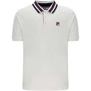 Rövid ujjú galléros pólók Fila Achille Heritage Contrast Collar Basic Polo Shirt Gardenia kép