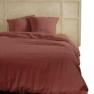 Ágyneműhuzat Today Parure de lit en gaze de coton terracotta kép