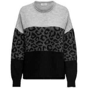 Pulóverek Only Pull motif léopard col rond kép