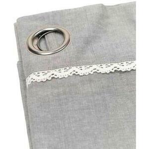 Függönyök és árnyékolók Today Rideau Style Romantique gris foncé à œillets métalliques kép