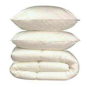 Ágyneműhuzat Bigbuy Pack linge de lit Microfibre blanc 200x200 cm kép