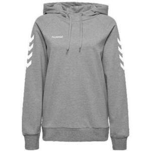 Pulóverek hummel Sweat à capuche gris pour femme kép