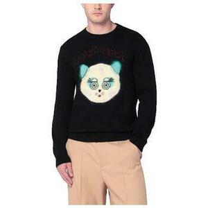 Pulóverek Valentino Pull noir avec patch Le Chat de la Maison kép