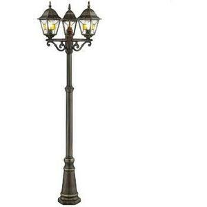 Kültéri világítás Brilliant Lampadaire Janel noir et doré kép