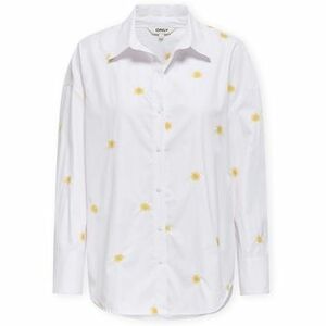 Blúzok Only Oregon Alva Shirt - Bright White/Sun Embroidery kép