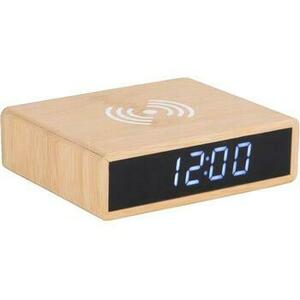 Órák Karlsson Réveil Flat LED Bois clair kép