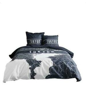 Ágyneműhuzat Today Parure de lit JAVA TOKYO bleu foncé kép