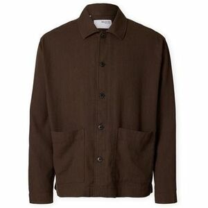 Hosszú ujjú ingek Selected Rlxtony Formal Overshirt - Demitasse kép
