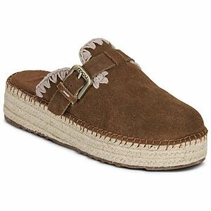 Papucsok Mou JUTE CLOG PLAIN SUEDE kép