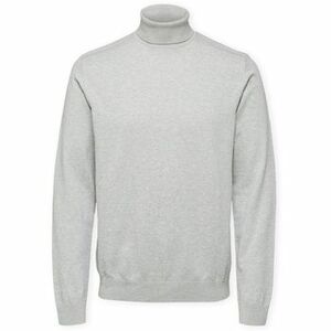 Pulóverek Selected Noos Berg Roll Neck Knit - Light Grey Melange kép