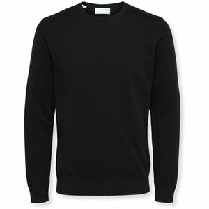 Pulóverek Selected Noos Berg Crew Knit - Black kép
