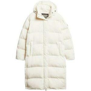 Steppelt kabátok Superdry Doudoune Longline blanche kép