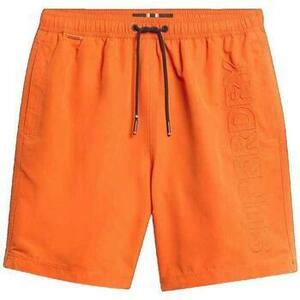 Rövidnadrágok Superdry Short de bain Premium Emb 17´´ orange kép