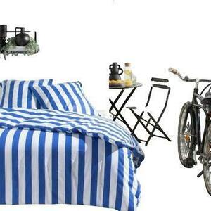 Takaró huzat Today Housse de couette Summer Stripes Bleu kép