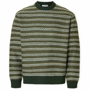 Pulóverek Selected Revy Knit - Deep Forest/Dried Herb kép