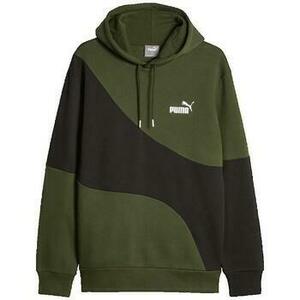 Pulóverek Puma Sweat à capuche Power Cat vert kép