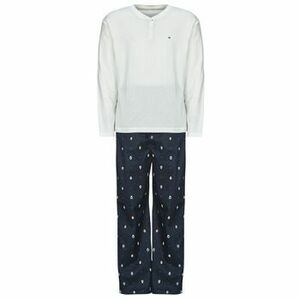Pizsama együttesek Tommy Hilfiger LS WOVEN HENLEY PJ SET - BOXED kép