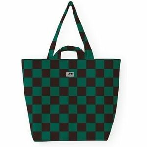 Bevásárló szatyrok / Bevásárló táskák Lori Barcelona Tote Bag Cuadros - Black/Green kép