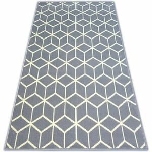 Szőnyegek Rugsx Bcf szőnyeg BASE CUBE 3956 négyzetek szürke 185x270 cm kép
