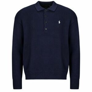 Pulóverek Polo Ralph Lauren PULL FLAG COL POLO EN COTON LIN kép