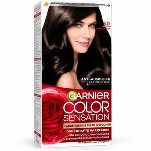 Hajfestés Garnier Color Sensation Permanent Hair Color - 3.0 Brun foncé kép