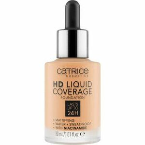 Alapozók Catrice HD Coverage Liquid Foundation - 37 Golden Beige kép