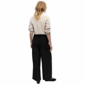 Nadrágok Object Yui Long Wide Trousers - Black kép