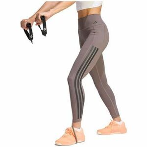 Legging-ek adidas Leggings Optime Workout 3 Stripes 7/8 haute taille kép