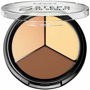 Pirosítók & púderek Nyx Professional Make Up 3 Steps To Sculpt Contouring Palette - Light kép