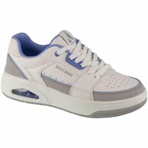 Divat edzőcipők Skechers Baskets Uno Court Courted Style blanc et violet kép