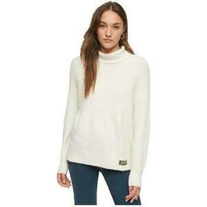 Pulóverek Superdry Pull Essential Rib blanc kép