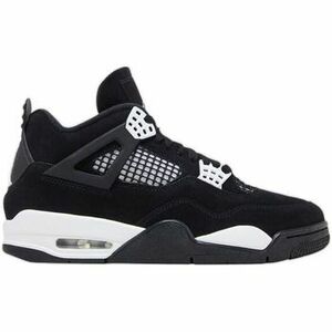 Kosárlabda Nike Baskets Air Jordan 4 Retro White Thunder nubuck noir kép