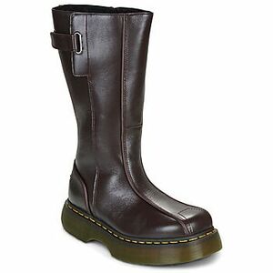 Csizmák Dr. Martens BUZZ HIGH BOOT DARK BROWN MILLED GLOSS kép