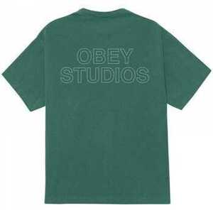 Rövid ujjú pólók Obey studios outline kép
