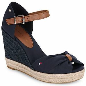 Gyékény talpú cipők Tommy Hilfiger BASIC OPEN TOE HIGH WEDGE kép