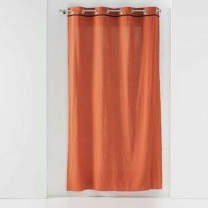 Függönyök és árnyékolók Douceur d intérieur RIDEAU A OEILLETS 135 x 240 CM COTON LAVE LINETTE TERRACOTTA kép