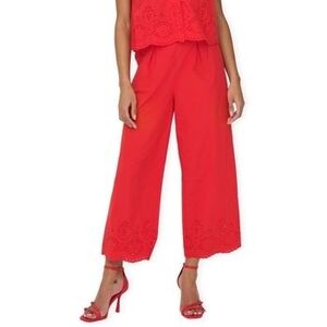 Nadrágok Only Roxanne Long Trousers - High Risk Red kép