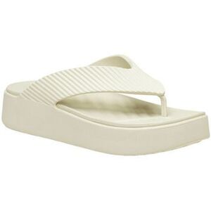 Lábujjközös papucsok Crocs Sandales Getaway Groove Platform Flip Flops beige kép
