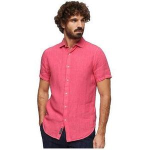 Ingek / Blúzok Superdry Chemise Studios en lin ajustée rose kép