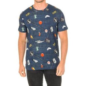 Rövid ujjú pólók John Frank JFTD01-RIPPED-MULTICOLOR kép