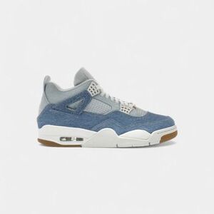 Kosárlabda Nike 4 Retro TEX Denim Worn Blue (Women's) kép