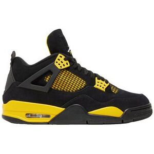 Kosárlabda Nike Baskets air jordan 4 retro thunder nubuck noir/jaune kép