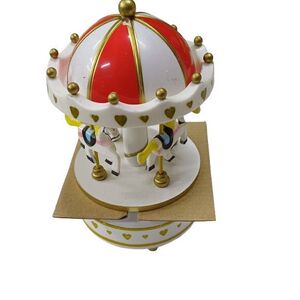 Zenélő Carousel körhinta, piros - ÚJ kép