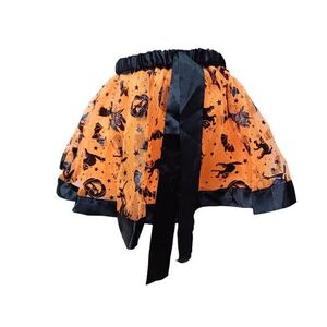 4-5 évesre narancssárga tüllszoknya - Halloween - ÚJ kép
