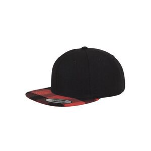 Flexfit Sapkák 'Checked Flanell Peak' piros / fekete kép