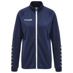 Hummel Tréningdzseki 'Authentic' tengerészkék / szürke / fekete / fehér kép